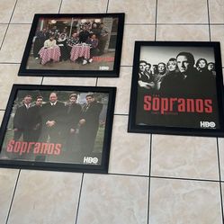 Sopranos 3 Framed Posters Vintage Lime New 