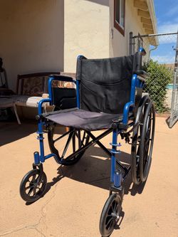 Wheelchair- Drive Medical blue streak Used