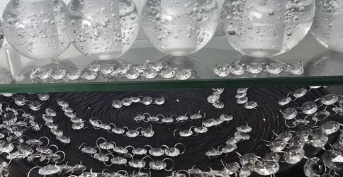 Set of 49 Clear Acrylic Chandelier Pieces 