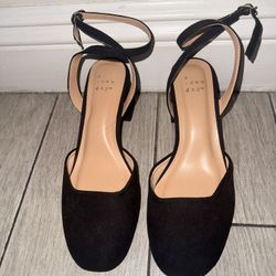 Black Slingback Heels (A New Day) 6.5