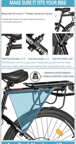 Bike cargo rack