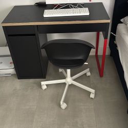 Desk With Chair From IKEA 