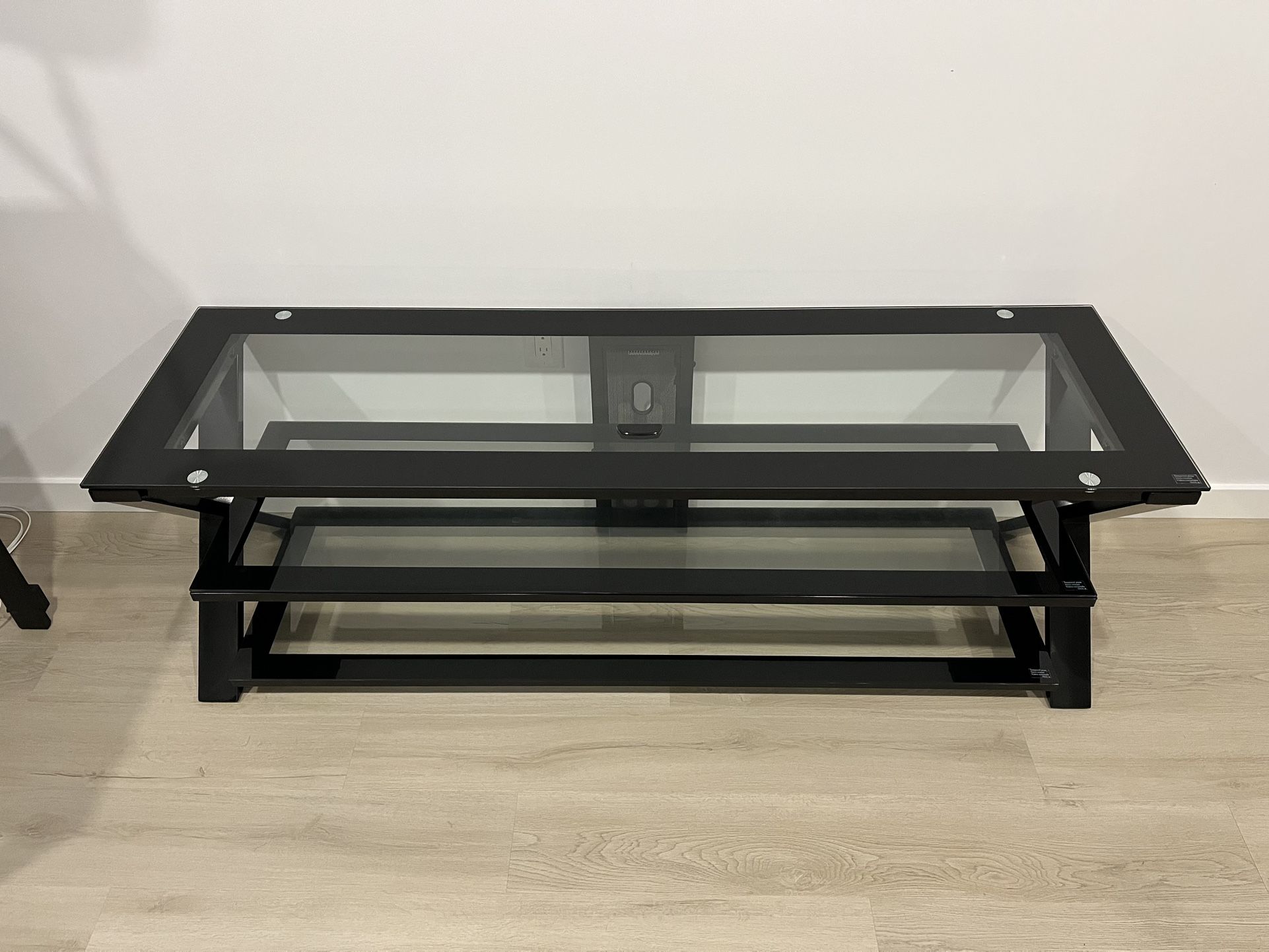 Tempered Glass TV Stand (up to 75 in. TV)