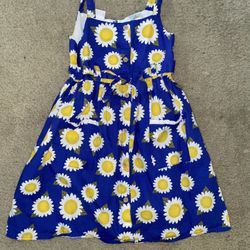 Girls Summer Dress (sunflower) Size 6