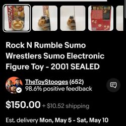 Vintage Wrestling Electronic Figure Toy 2002