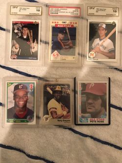 Old baseball cards many Rookie cards, and old greats,