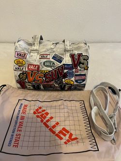 White Distressed Vale Duffel Bag