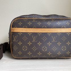 Louis Vuitton LV Reporter PM Crossbody Messenger Bag Brown Monogram