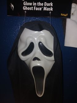 Ghostface Glow in the dark Spirit with Tags and plastic