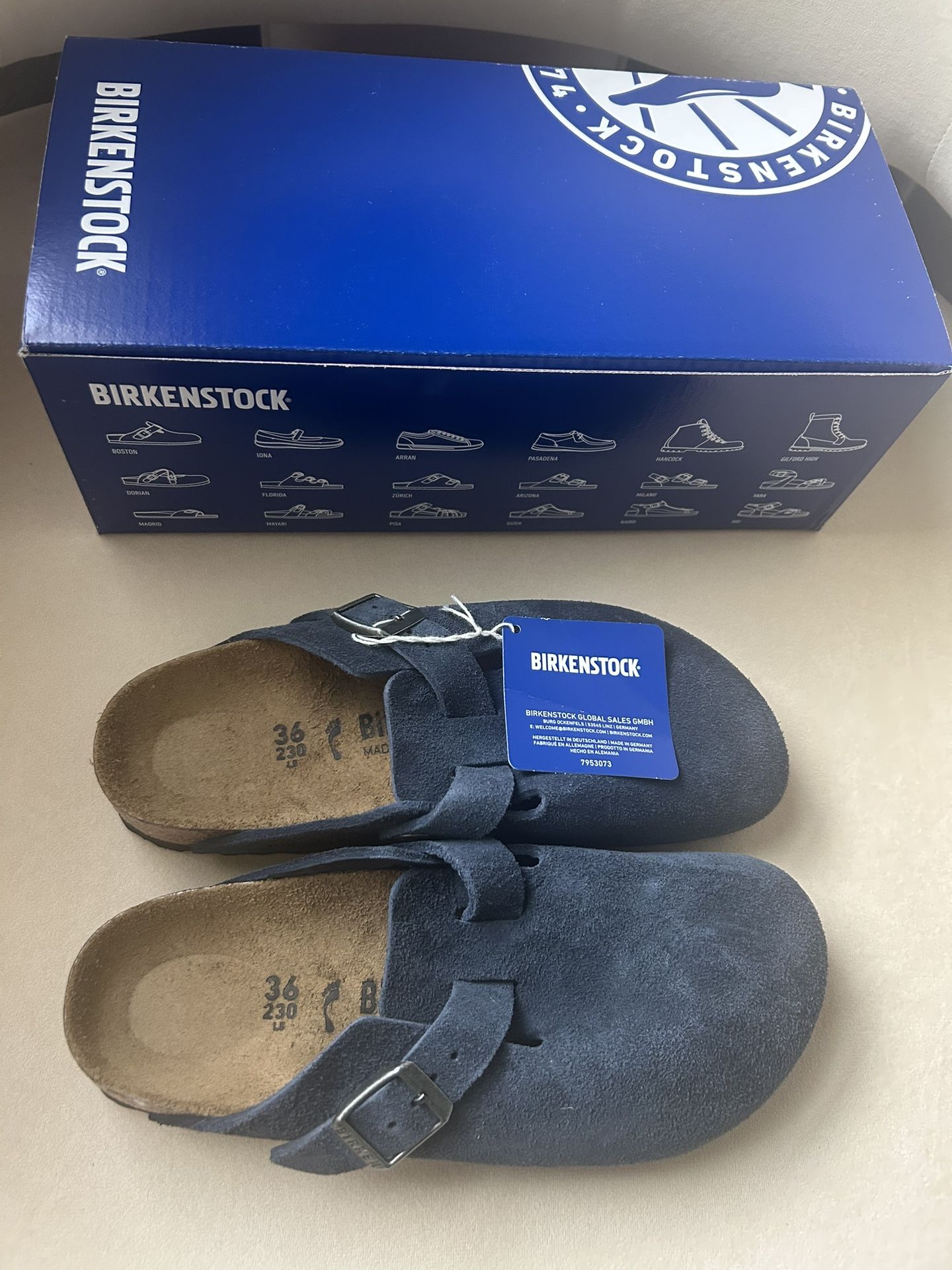 New!!! Birkenstock Boston - New Navy