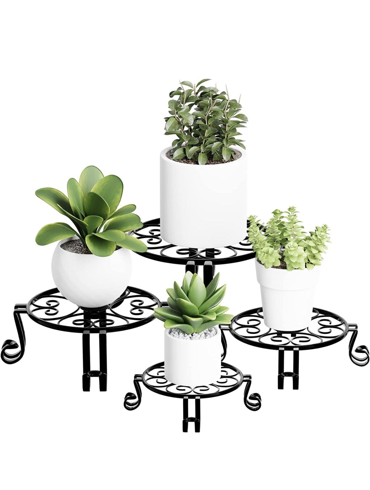 4 PCs Metal Plant Stand