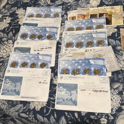 24 Uncirculated Gold Plated Dollars from Franklin Mint