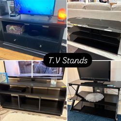 T.V Stands (Prices Vary) 