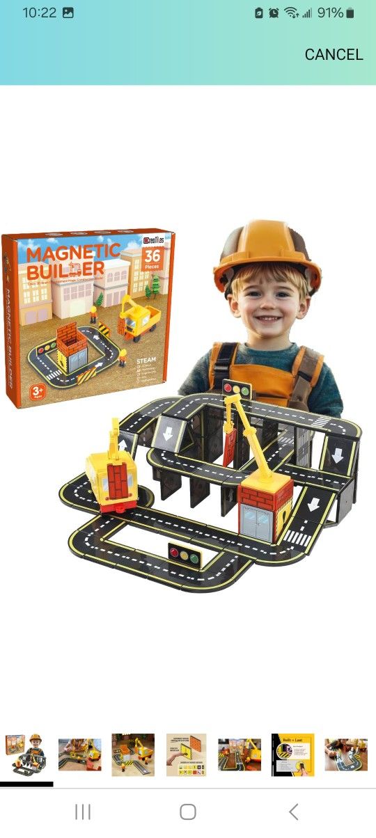 STEAM Magnetic Builder $15