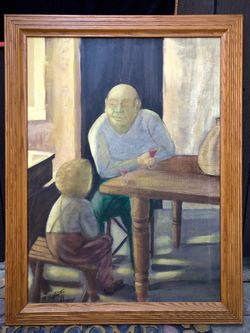 “Man to Man” F. Vigliotti, December 1985 Oil on canvas