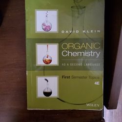 Organic Chemistry As A Second Language 