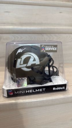 Kyren Williams Signed LA Rams Salute to Service Riddell Mini Helmet – $150 OBO