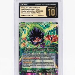 Broly the Ultimate Saiyan Dragon Ball Super (2022) CGC Pristine 10 BT19-068