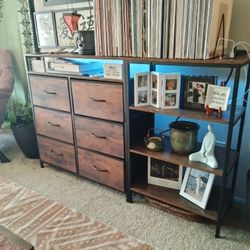 TV Stand Dresser w/Shelves