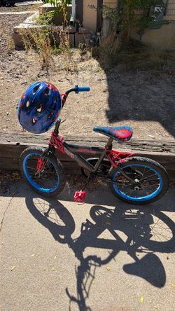 16”Spider-Man Kids Bike with Helmet