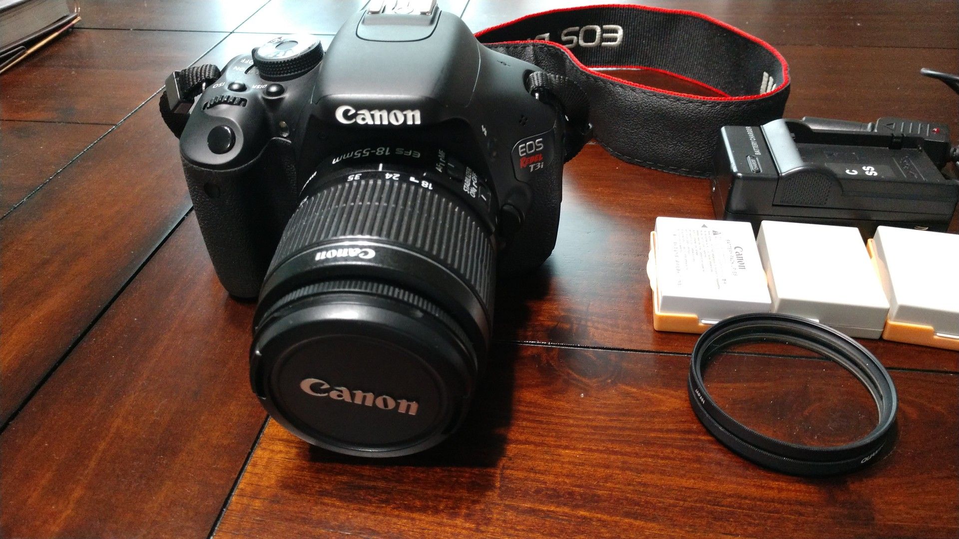 Canon EOS Rebel T3i Digital SLR Camera with EF-S 18-55mm f/3.5-5.6 IS Lens