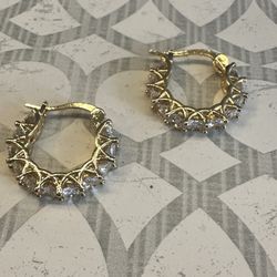 Gold Plated Hoop Earrings