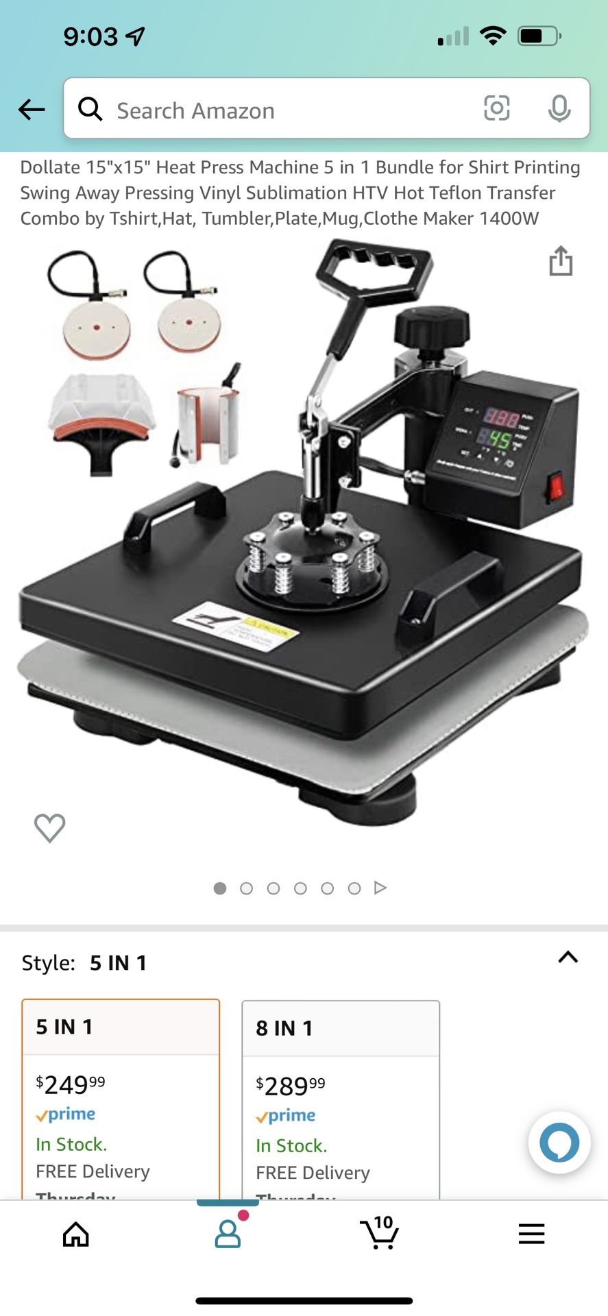 15 X 15 Heat Press 5 In 1 Bundle