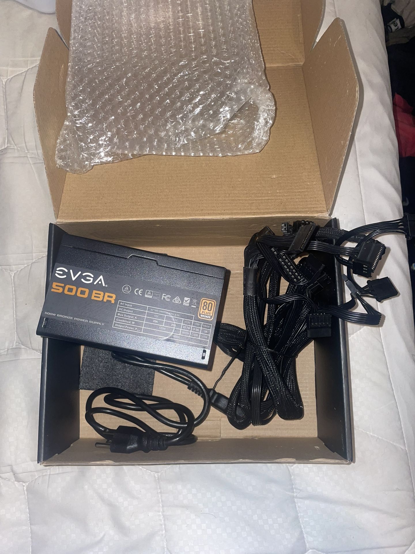 EVGA 500 BR, 80+ Bronze 500W Power Supply