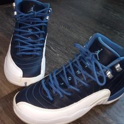 Jordan 12s Blue and White