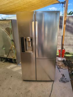 LG Refrigerator stainless steel side by side
