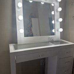 Beautiful glass top vanity