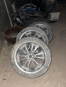22 in rims w tires