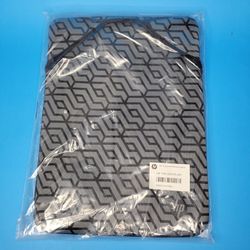 New HP 14" Reversible Laptop Sleeve- Black Geo Pattern
