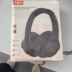 1Mii Y8+ Noise Cancelling Headphones Bluetooth 6.0 Over-Ear Wireless, Black
