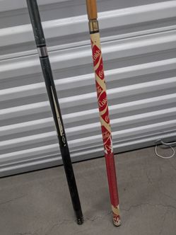 Two Pool Cues Including Coca-Cola Novelty Cue