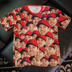 Angels Shohei Ohtani face T-Shirt
