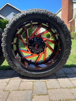 8 Lug Nut Rims & TIRES/ Rines & LLANTAS De 8 birlos (8x6.5) Size: 20” LIKE NEW