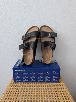New Birkenstock Arizona Sandals Black Size W10 M8 Unisex