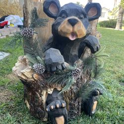 Wood Carved Forrest Bear
