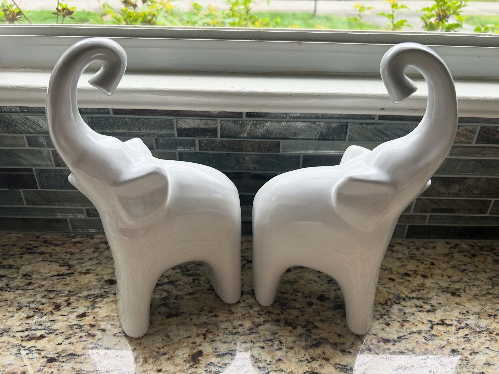 Ceramic elephants