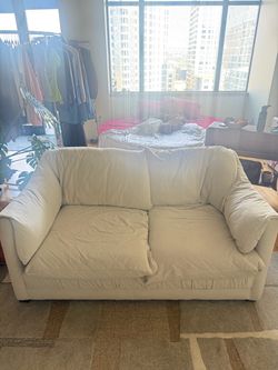 Cream Loveseat