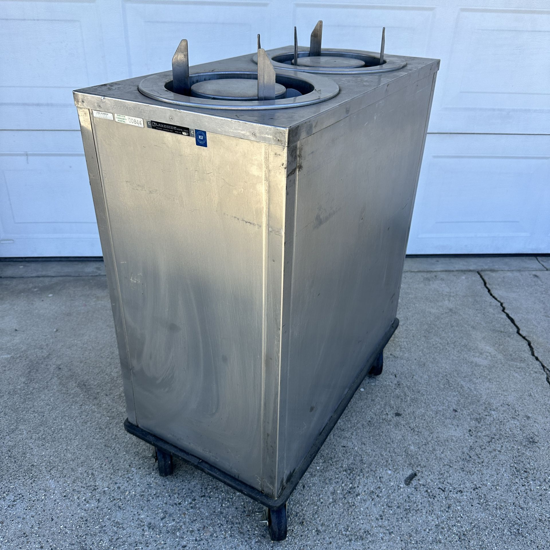 Lakeside Mobile Cabinet Non heated Stainless Steel Dispenser