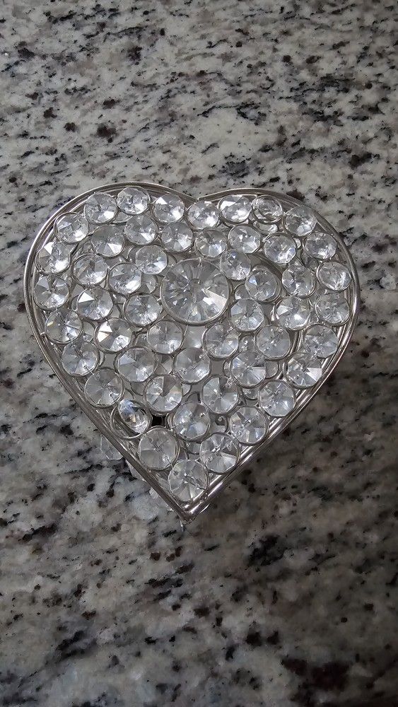 Glass Crystal Trinket Box