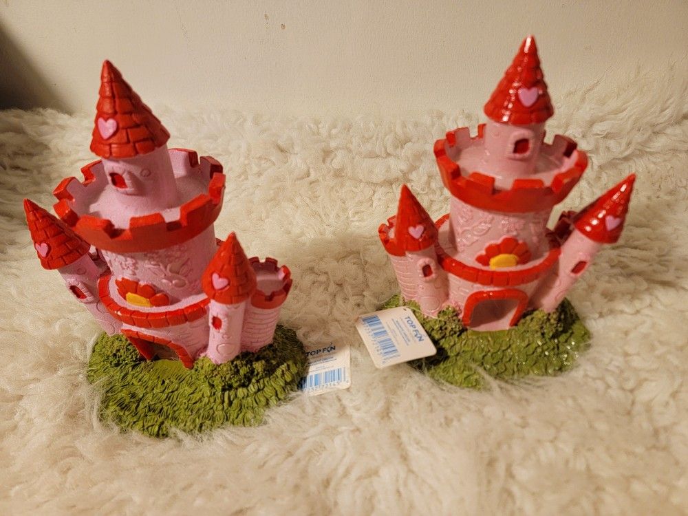 Brand New Top Fin Princess Castle Aquarium Ornaments (2 available)