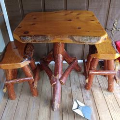 Wooden Breakfast Table 