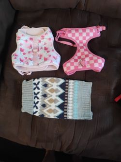 XS doggie harness/sweater