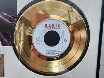 Elvis 24k Gold Plated Record