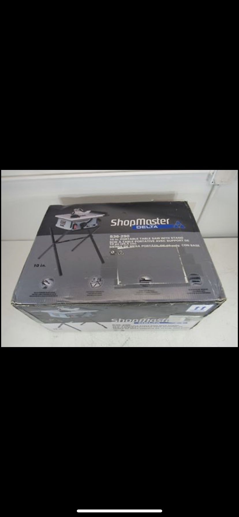Delta Shopmaster 10 in. 15 Amp Table Saw with Stands