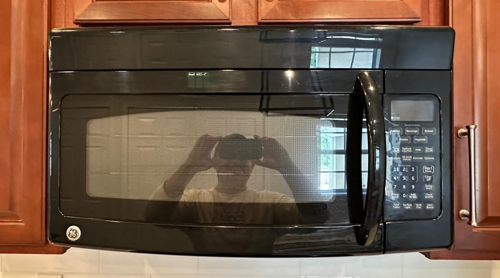 GE Glass Top Stove And Over The Range Microwave