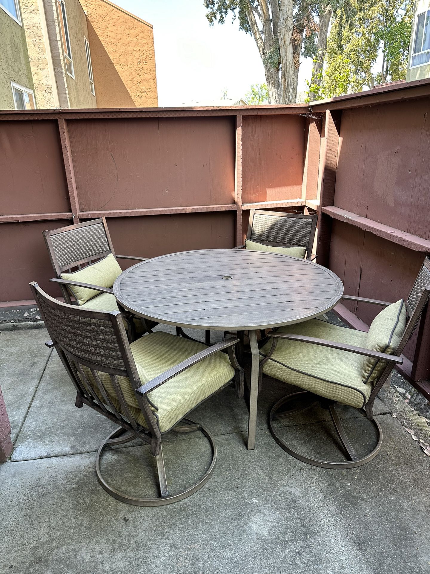 Patio Furniture Set, Table And Chairs.